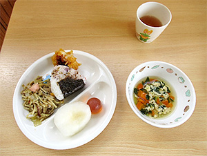 9月のお誕生日会の食事